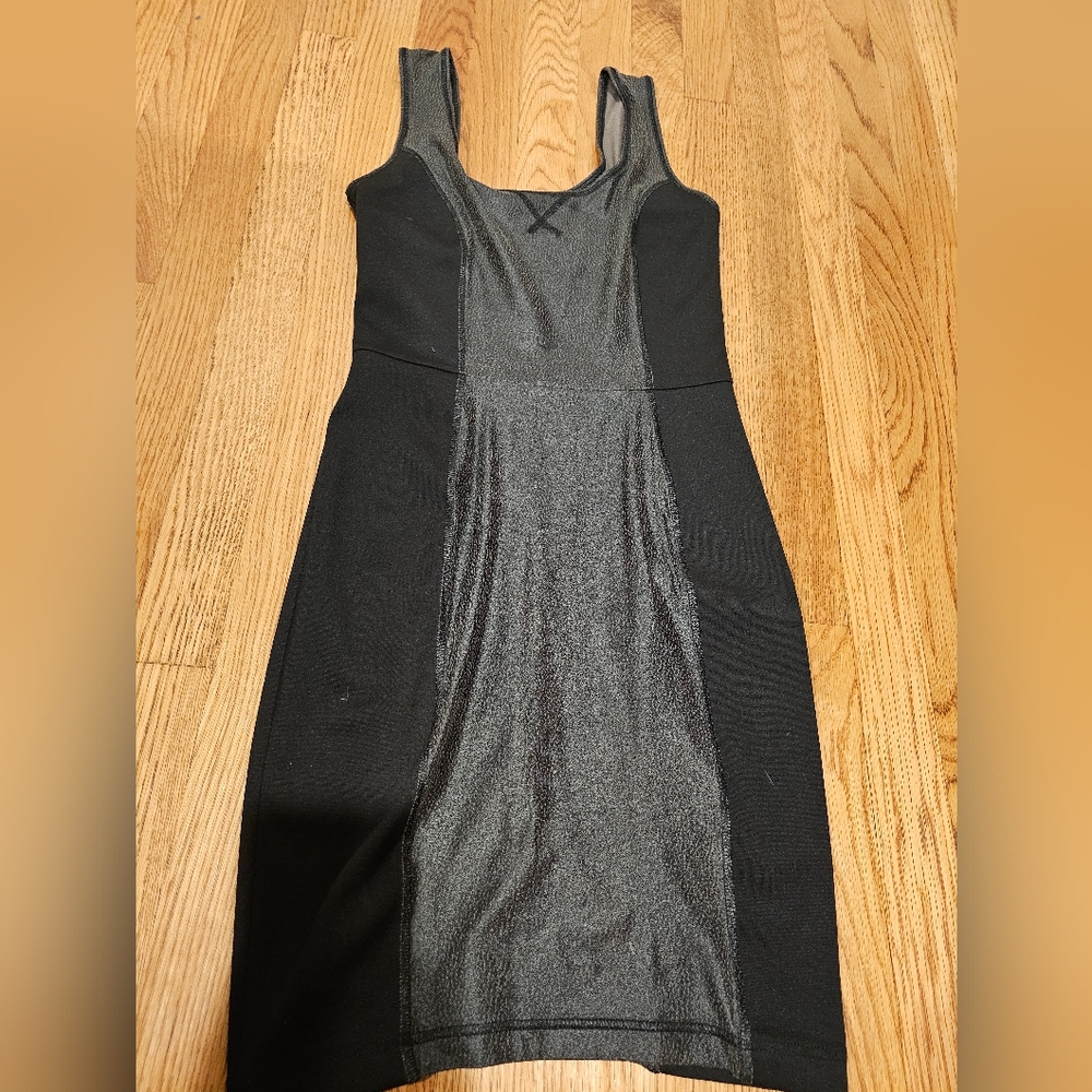 RACHEL Rachel Roy Black and Gray Sleeveless Dress